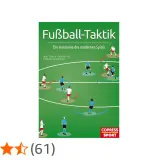 Buchcover "Fußball-Taktik" mit Spielern und Pfeilen, die Bewegungen und Strategien zeigen. Perfekt für Fußball Analysen.