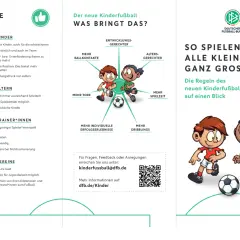 Zwei fröhliche Kinder spielen Fußball. Der neue Kinderfußball bringt mehr Ballkontakte, Tore und Spielzeit für alle.