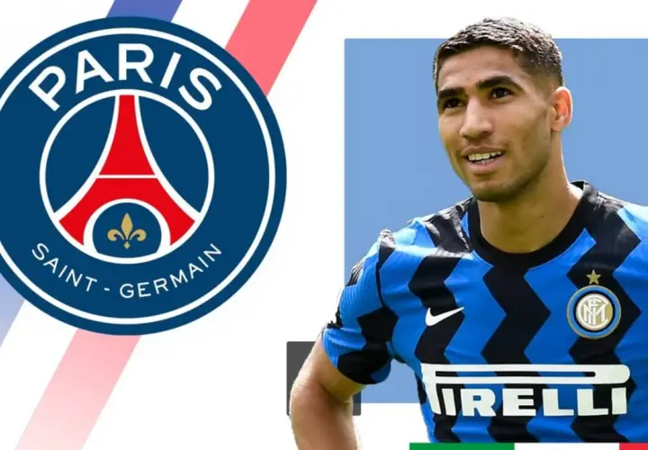 Achraf Hakimi, einst bei Inter Mailand, nun bei Paris Saint-Germain.
