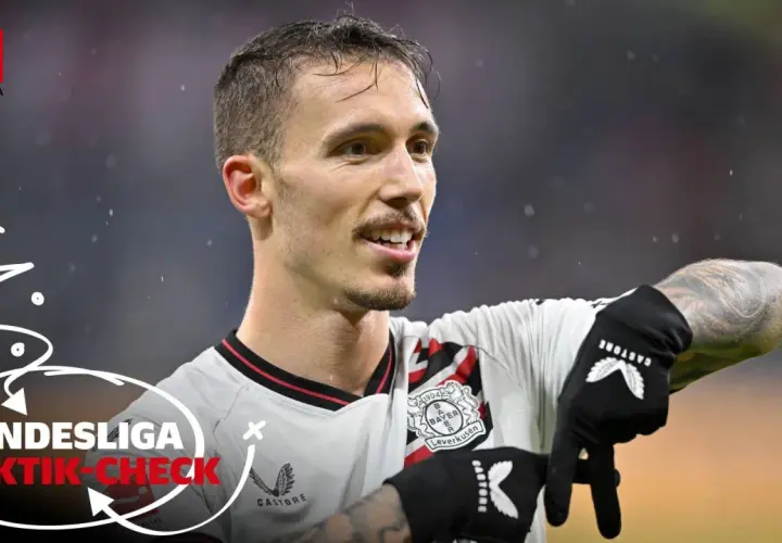Alejandro Grimaldo, Spieler von Bayer Leverkusen, im Taktik-Check der Bundesliga.