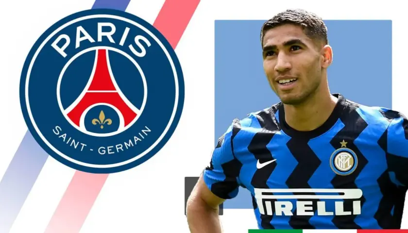 Achraf Hakimi, einst bei Inter Mailand, nun bei Paris Saint-Germain.